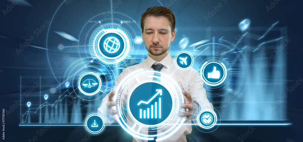 Obraz premium Business virtual reality