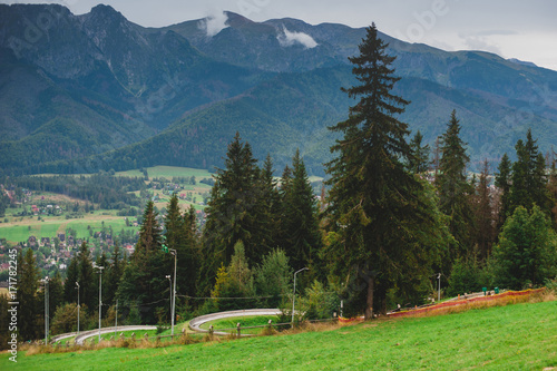 Wallpaper Mural View on Zakopane Tatras Mountains from Gubalowka, Poland 2017 Torontodigital.ca
