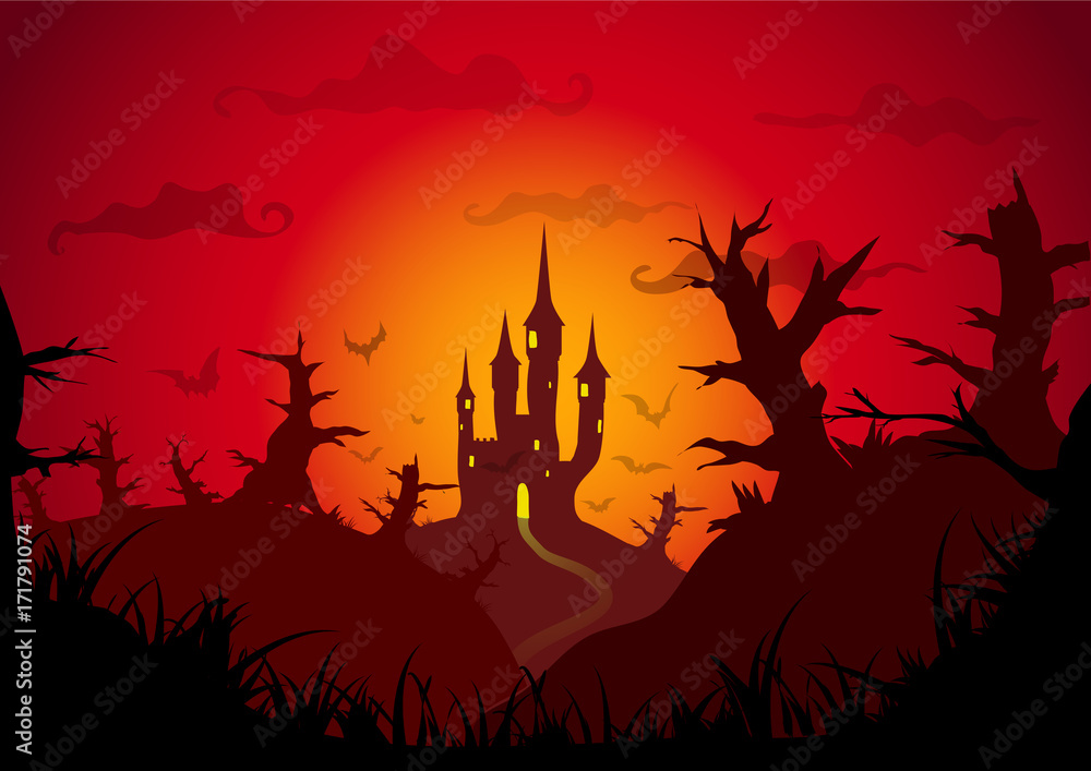 Halloween vector poster