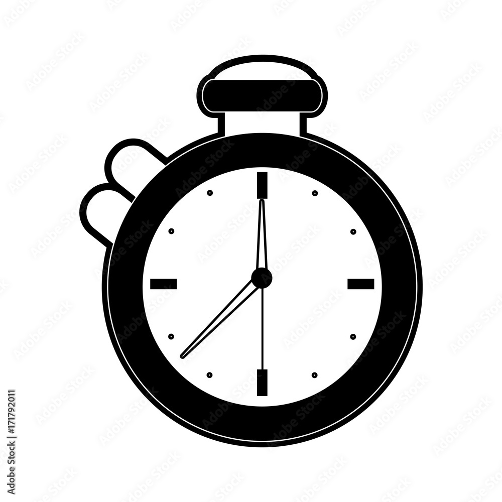 analog chronometer icon image vector illustration design black and white analog chronometer icon image vector illustration design black and white