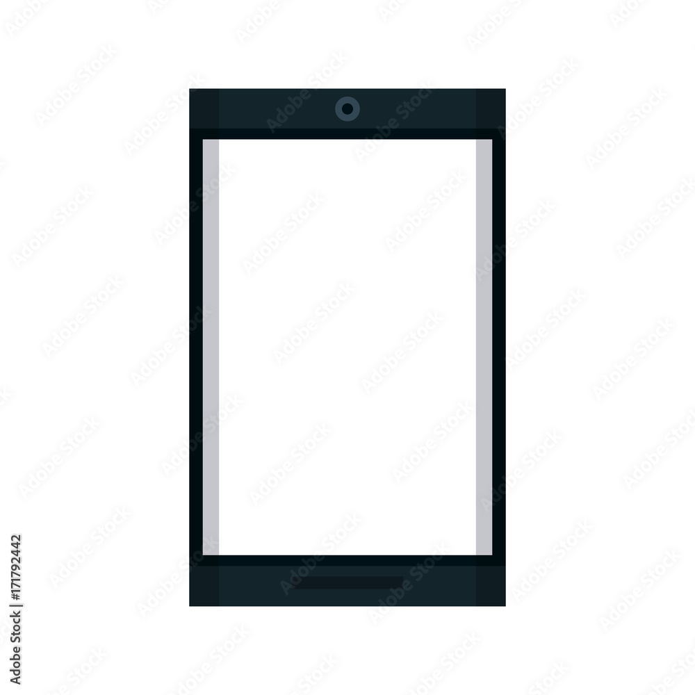 smartphone with blank screen icon image vector illustration design 