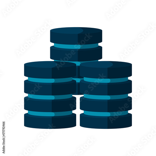 databases data center icon image vector illustration design 