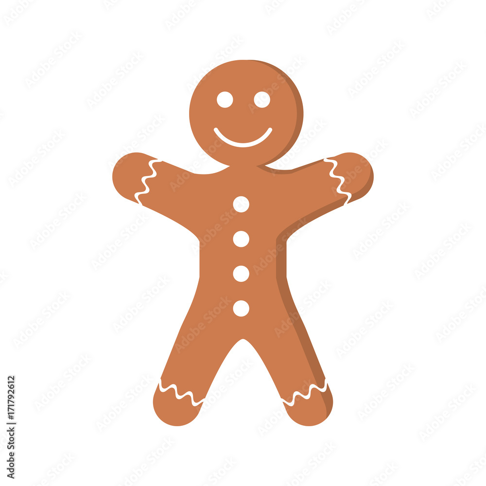 gingerbread man pastry icon image vector illustration design gingerbread man pastry icon image vector illustration design