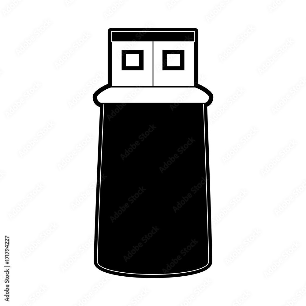 usb drive icon image vector illustration design black and white usb drive icon image vector illustration design black and white