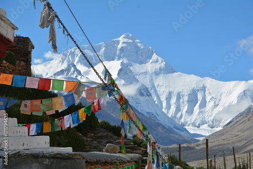 Mount Everest seen from Tibet photo