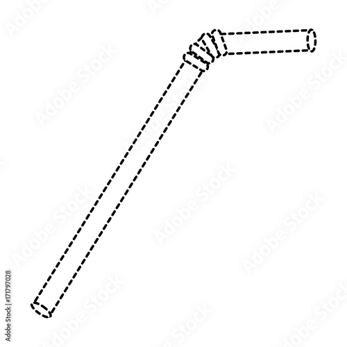 straw plastic isolated icon