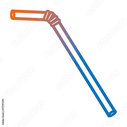 straw plastic isolated icon