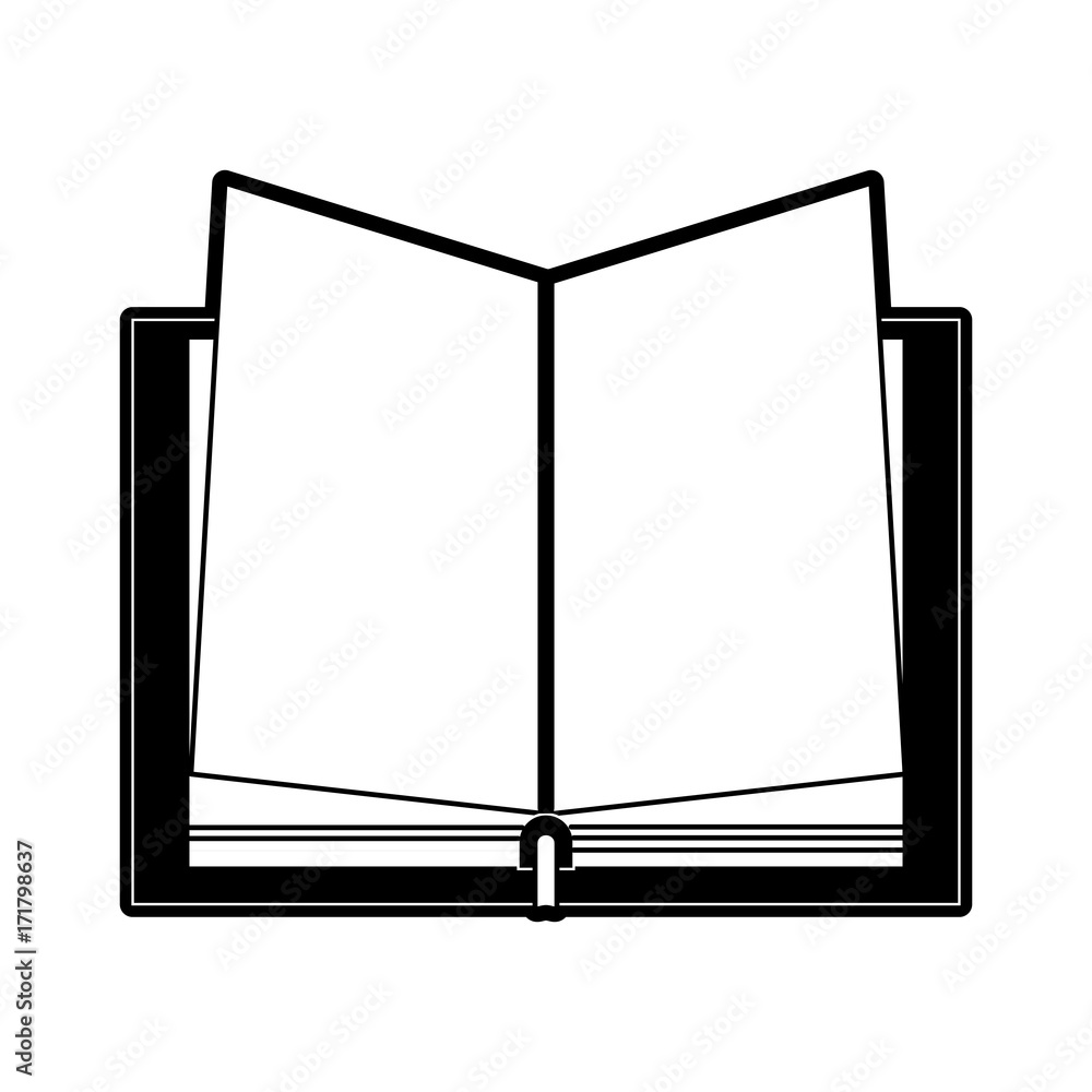 open book with blank pages  icon image vector illustration design 