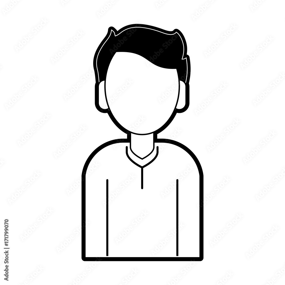 Obraz premium man avatar icon image vector illustration design 