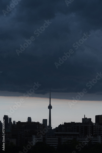 Rain storm over Toronto