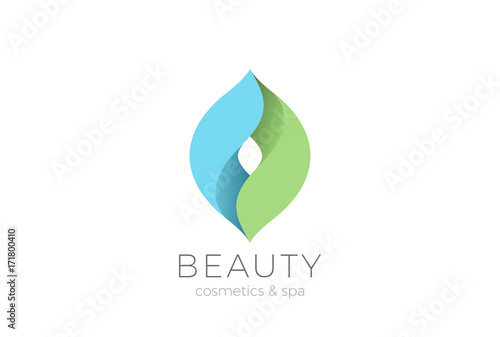 Beauty SPA Cosmetics Logo vector. Natural Eco Organic icon