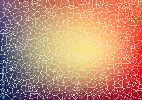 Abstract background with voronoi geometric shapes