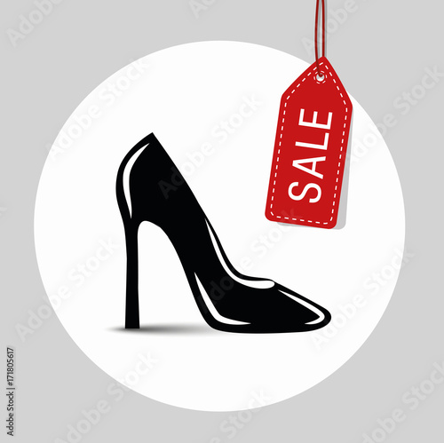 sale schwarze high heels