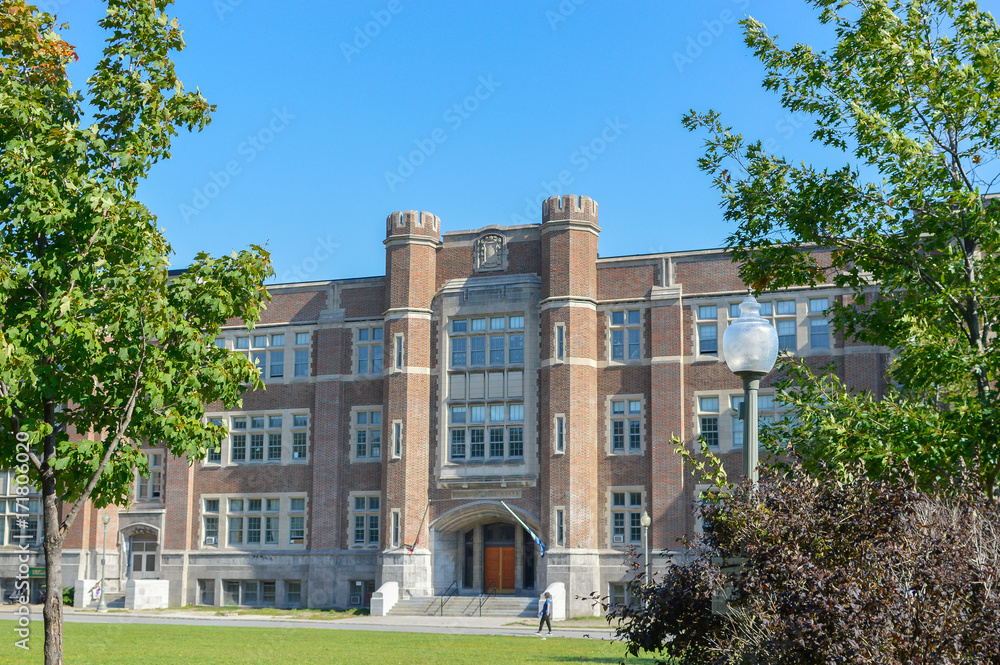 Westmount Park Elementary School building. Exterior view of school.