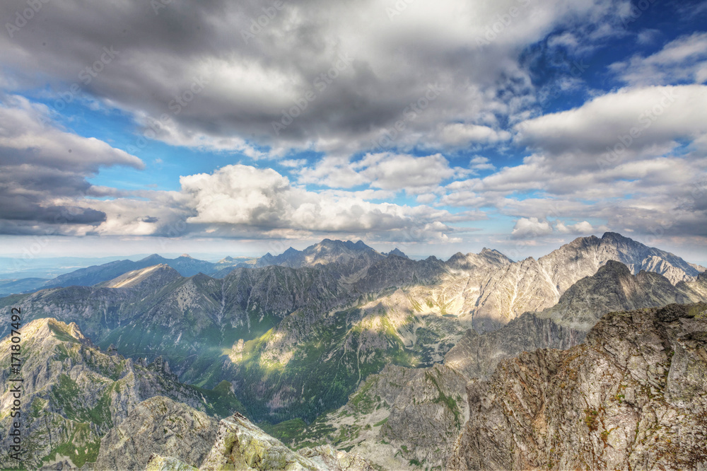 View on high Tatra Mountains, Slovakia, Europe