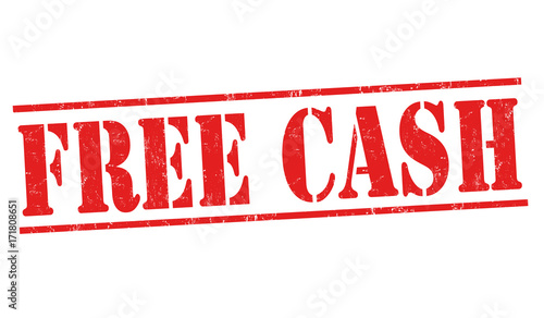 Free cash sign or stamp