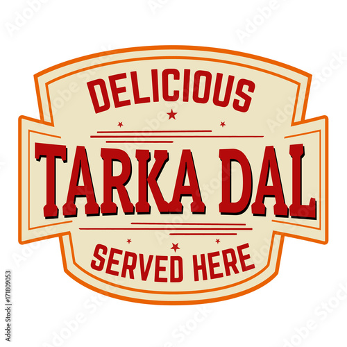 Tarka Dal sticker or label