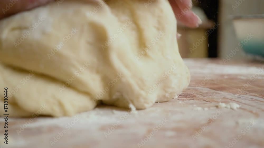 kneads dough in flour hd kneads dough in flour hd