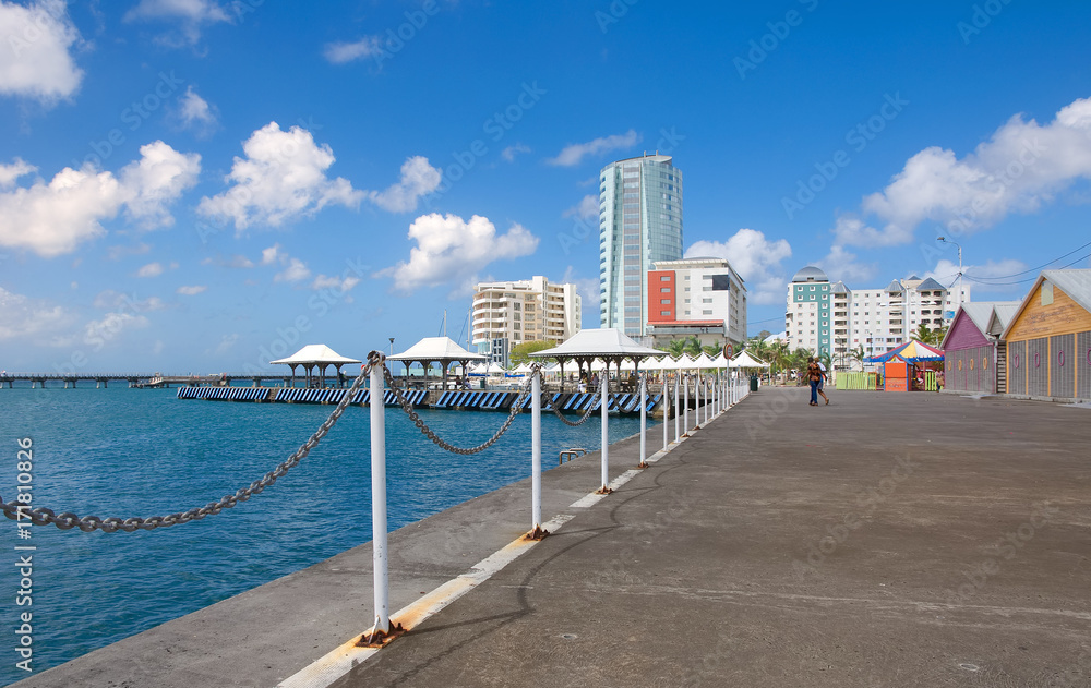 Fort de France promenade - Martinique - Tropical island