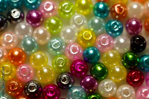 Detail of colored beads suitable for background