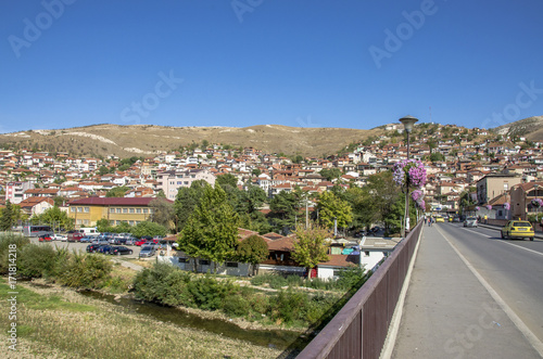 Fototapeta Naklejka Na Ścianę i Meble -  Macedonia, Veles city - Vardar River