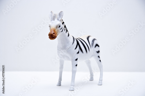 white horse isolated on white
