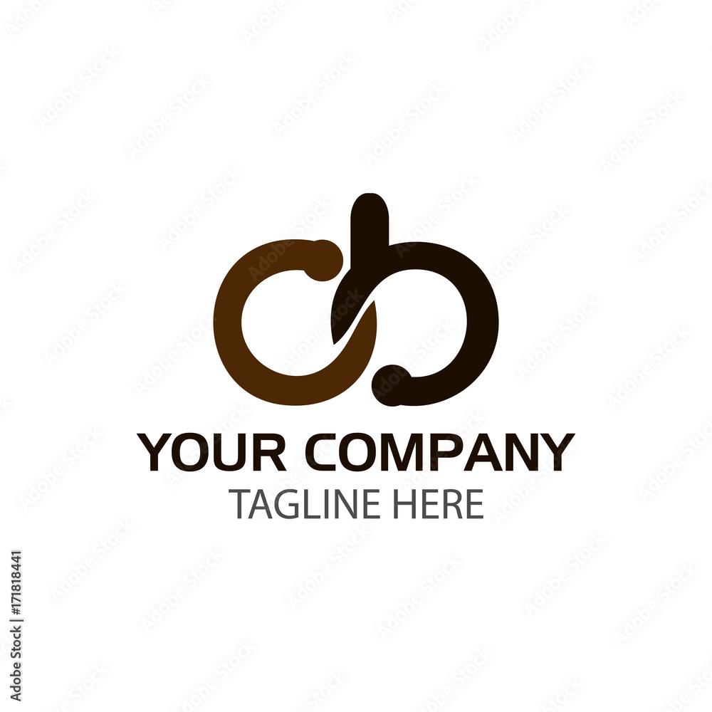 Fototapeta premium Creative Letter D and B Logo Design