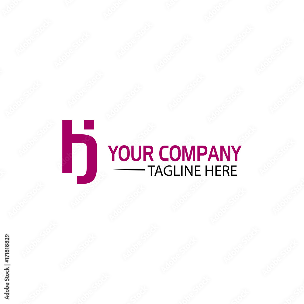 Creative Letter H and J Logo design Creative Letter H and J Logo design