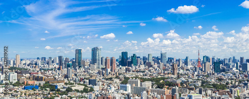 東京都市風景　パノラマ
