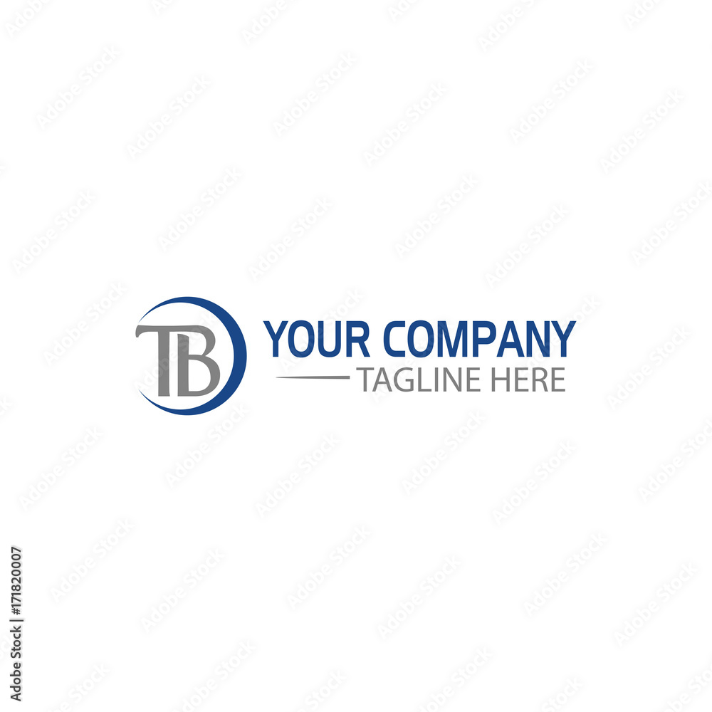 Creative Letter T and B Logo design Creative Letter T and B Logo design