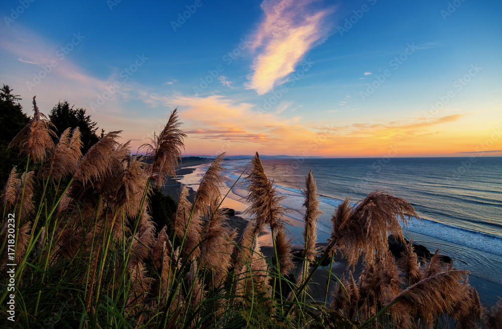 Beautiful Northern California Sunset at the Beach