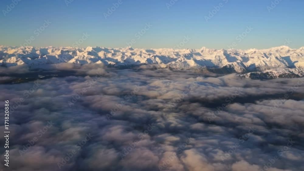 Wrangell Mountain Alaska Fly Over the Gulf of Alaska Wrangell Mountain Alaska Fly Over the Gulf of Alaska