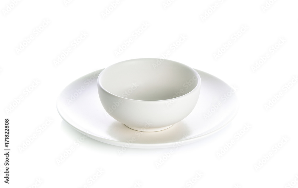 Cup with saucer on white background Cup with saucer on white background