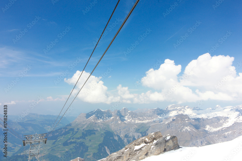 Mt. Titlis, Switzerland From the viewpoint 360 degree panoramic, the popular tourist attractions of Switzerland. Mt. Titlis, Switzerland From the viewpoint 360 degree panoramic, the popular tourist attractions of Switzerland.