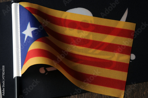 Catalunya Catalonha Cataluña Catalogna Catalonia Española Barcelona Katalonien Flag Catalogne Bandiera Katalonija Catalonië Katalonia Madrid Catalunha Referendum Bandera Spanish Catalonien España  photo