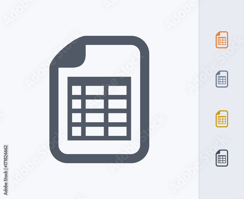 Spreadsheet Document - Carbon Icons. A professional, pixel-aligned icon  designed on a 32x32 pixel grid and redesigned on a 16x16 pixel grid for very small sizes.