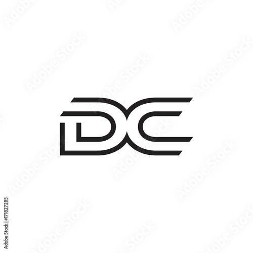 initial letter logo line unique modern DA to DZ