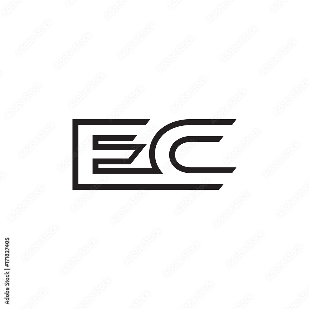 initial letter logo line unique modern EA to EZ initial letter logo line unique modern EA to EZ