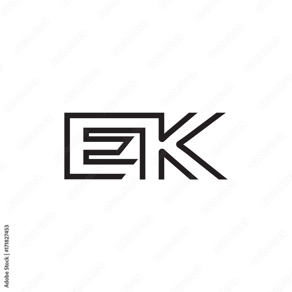 initial letter logo line unique modern EA to EZ initial letter logo line unique modern EA to EZ