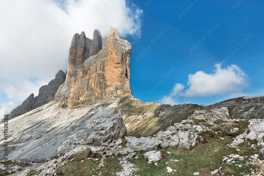 Fototapeta premium panorama of the dolomite Alps Tre Cime di Lavaredo