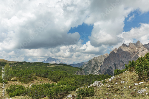 panorama of the dolomite Alps Tre Cime di Lavaredo