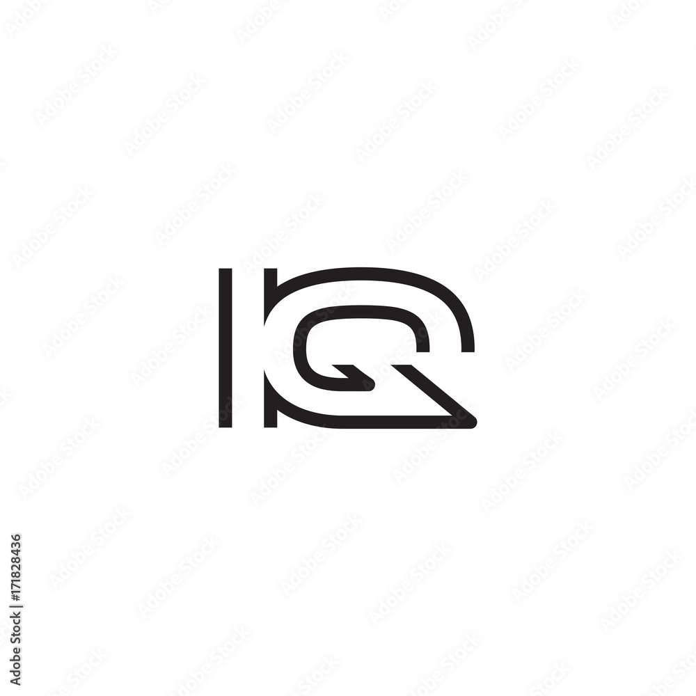 initial letter logo line unique modern IA to IZ initial letter logo line unique modern IA to IZ