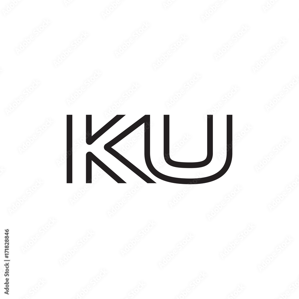initial letter logo line unique modern KA to KZ initial letter logo line unique modern KA to KZ