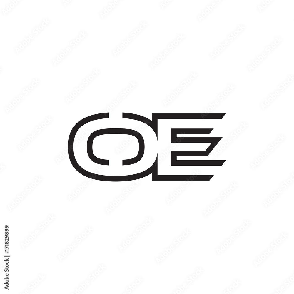 initial letter logo line unique modern OA to OZ initial letter logo line unique modern OA to OZ