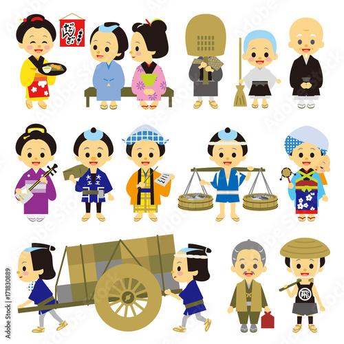 江戸時代　時代劇　町人　職人　僧侶