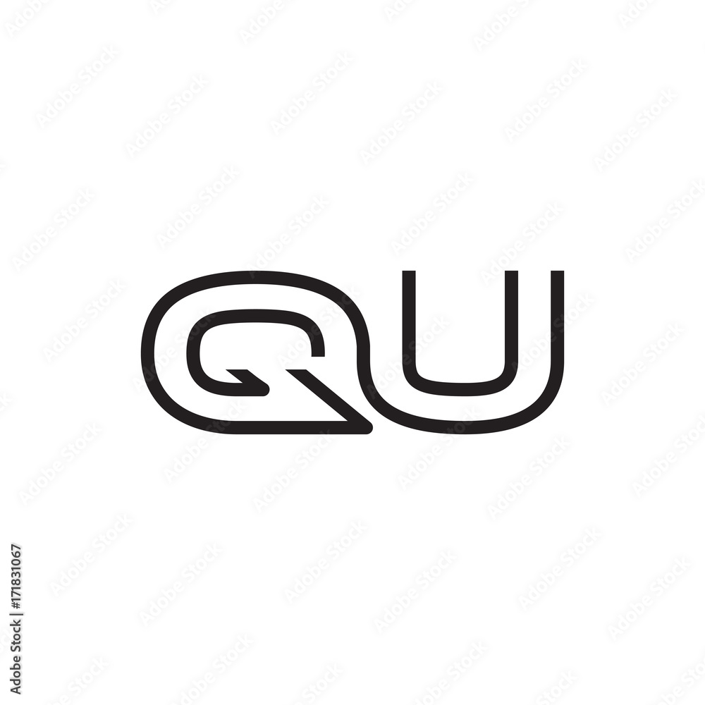 initial letter logo line unique modern QA to QZ initial letter logo line unique modern QA to QZ