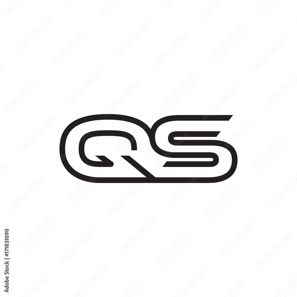 initial letter logo line unique modern QA to QZ initial letter logo line unique modern QA to QZ