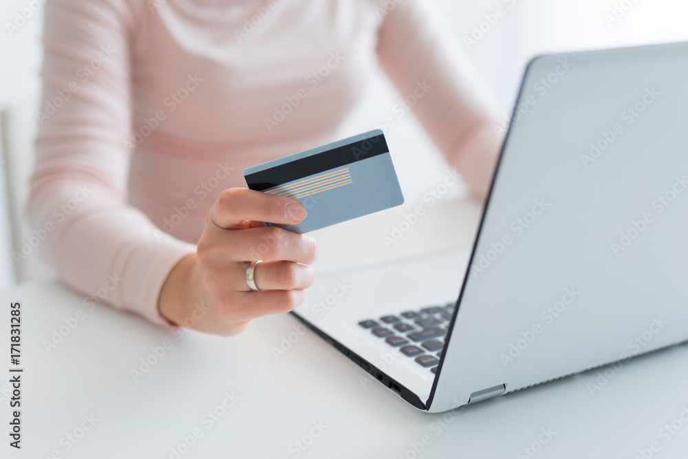 Online payment and shopping concepts. Online payment and shopping concepts.