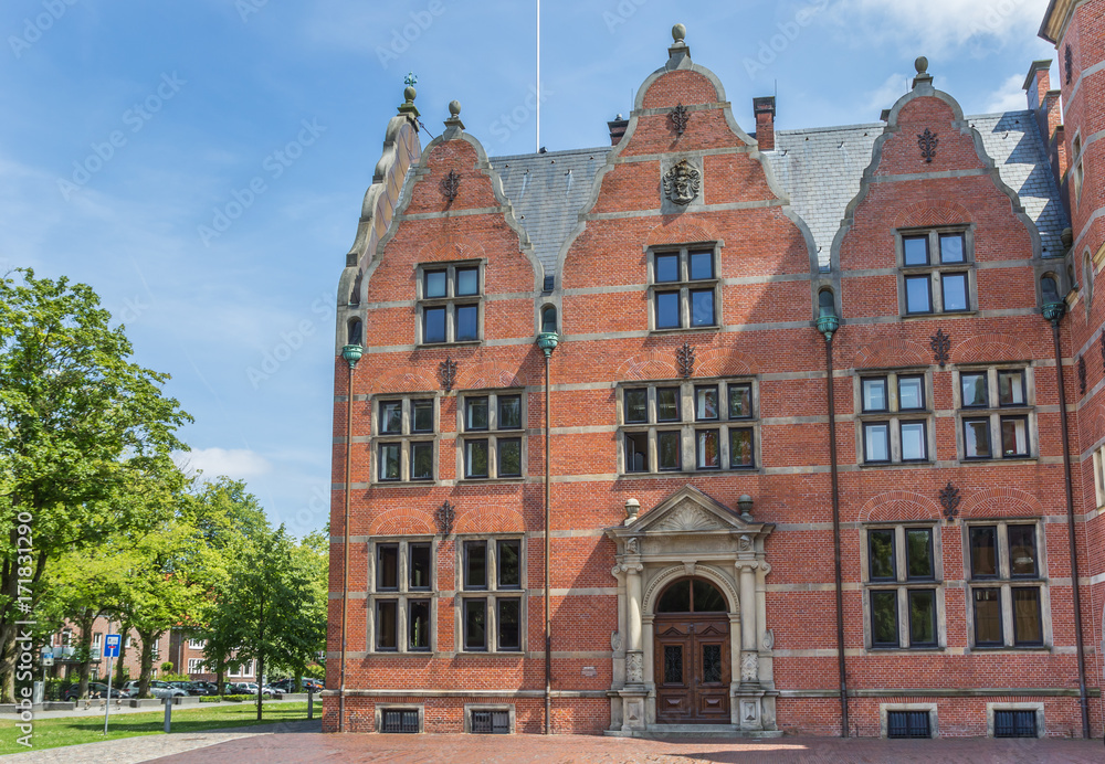 Fototapeta premium Facade of the Landschaftshaus building in Aurich
