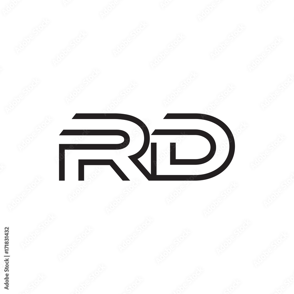 initial letter logo line unique modern RA to RZ initial letter logo line unique modern RA to RZ